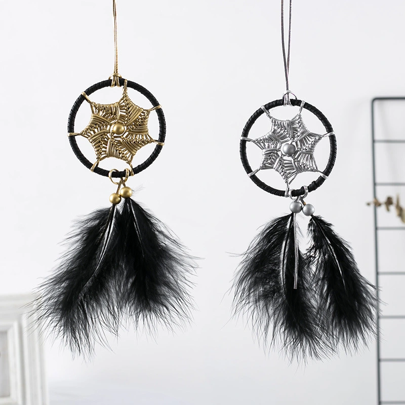 Ja0010-Indian Dream Catcher Home Feather Decoration Art & Crafts Set