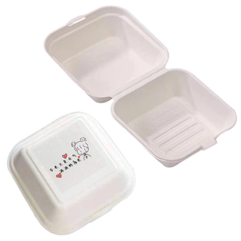 to Go Containers Square Food Lunch Boxes Disposable Tableware for Take out