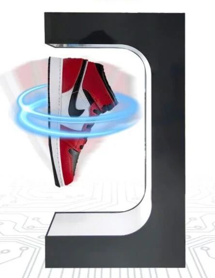 Neu Personalisieren 360 Rotierende Magnetische Levitation Schwimmende High-Heel Schuh-Display-Racks,