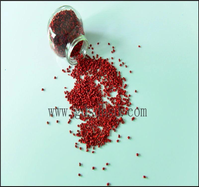 Filler Masterbatch HDPE Film Grade Granules Red Color