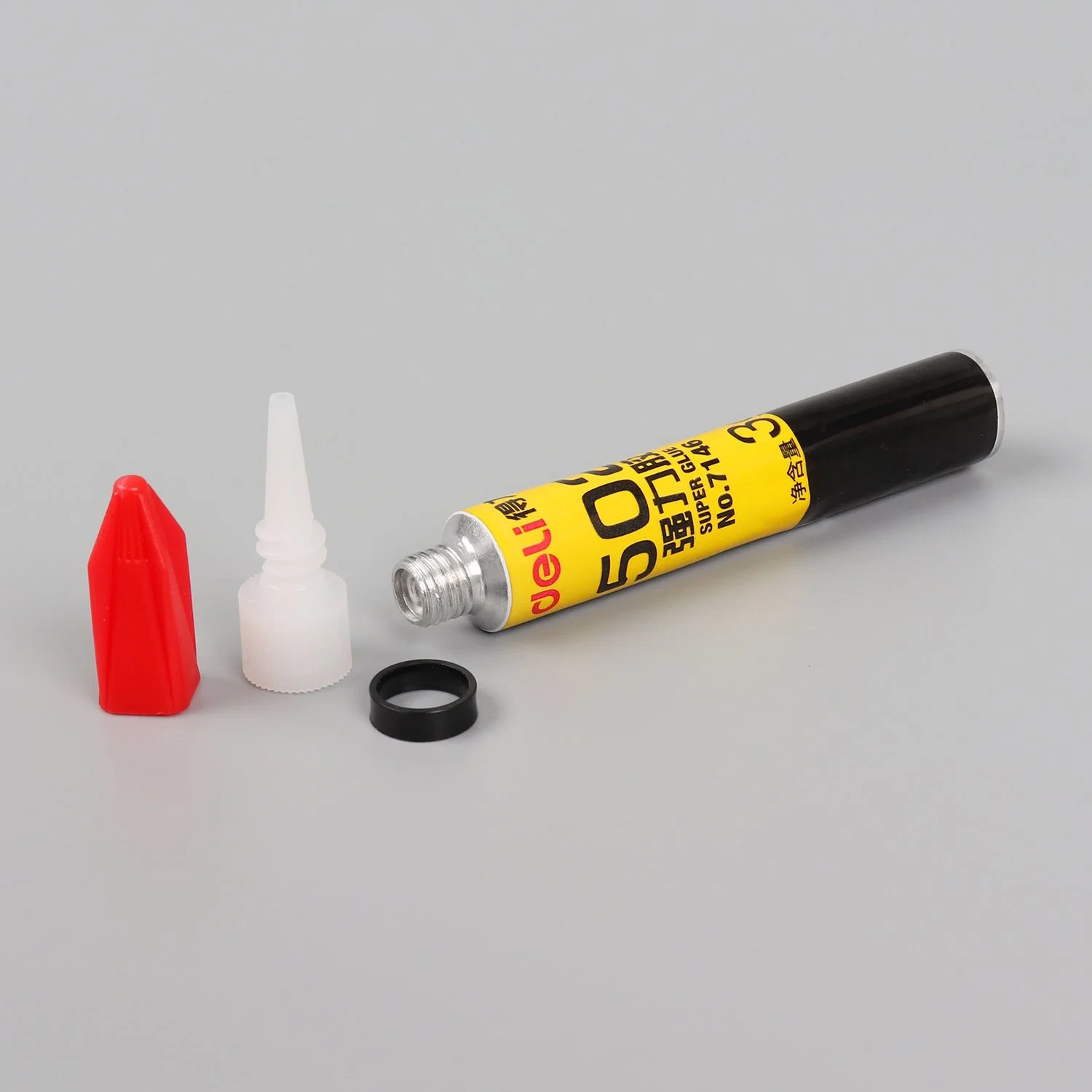 Customized 1g 3G 5g Aluminum Glue Tube with Plastic 3 Pieces Caps