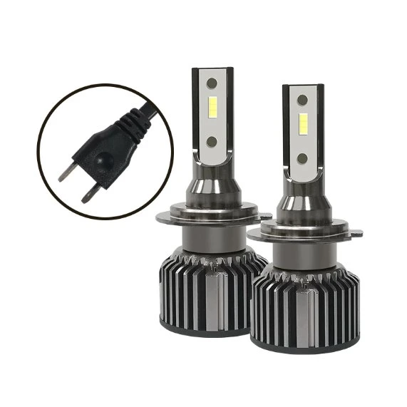 All-in-One Csp Chips High Low Beam Bulb Cool White 6500K H7 LED Headlight Bulbs Conversion Kit