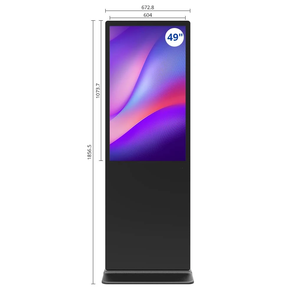 Magic Mirror photobooth Network Video Player Terminal Touch Screen Advertising (إعلان شاشة اللمس الطرفية) عرض كمبيوتر محمول تفاعلي بشاشة LCD يدعم شاشتي عرض بدقة 4K