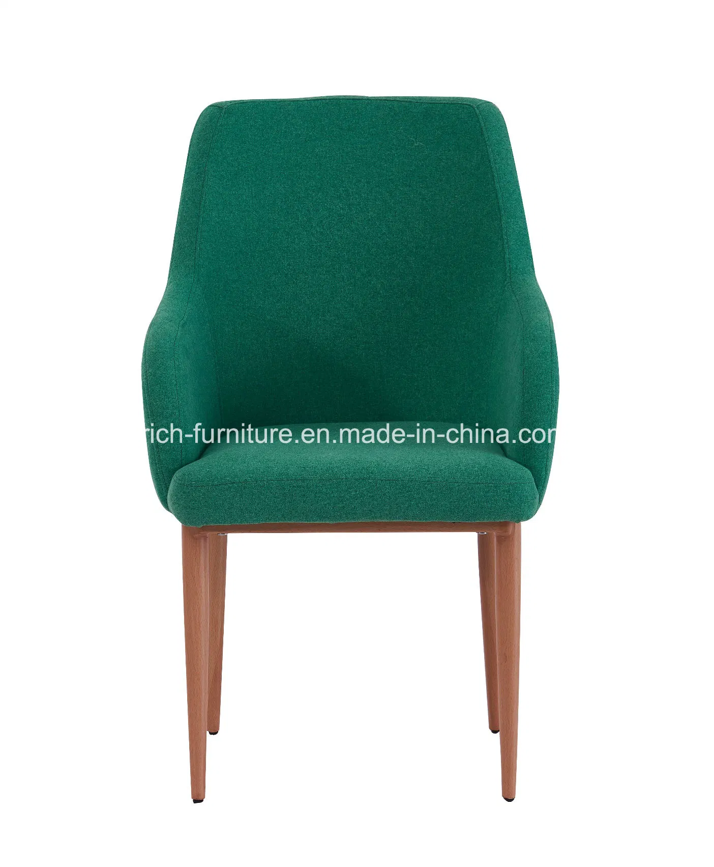 Fabric Upholstery Solid Wood Legs Occasional Chair