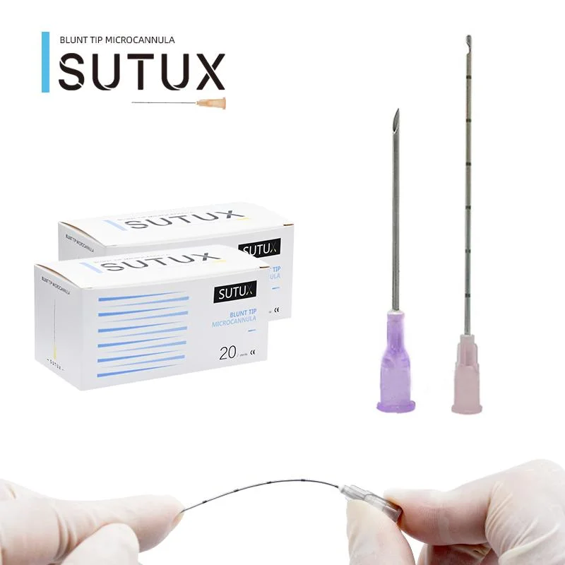 Sutux Manufacture Filler Injection Blunt Micro Canula Needle Injection with High quality/High cost performance 