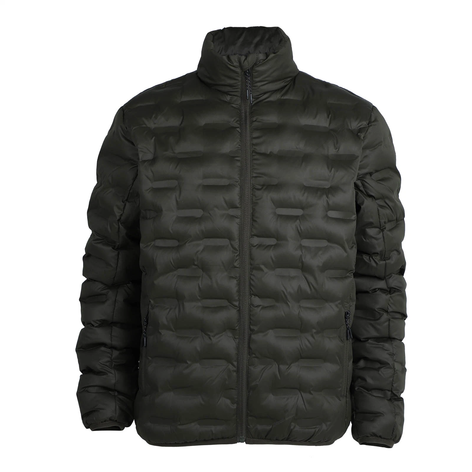 Casaco Puffer para lazer exterior, de cor sólida OEM/ODM, para homem, com atacado