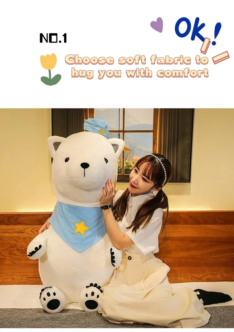 Boneca macia kawaii kpop Stuffed brinquedo de peluche personalizado com Animais O luxuoso urso polar macio da série Marine Animal Toys Stuffed oferece Presente