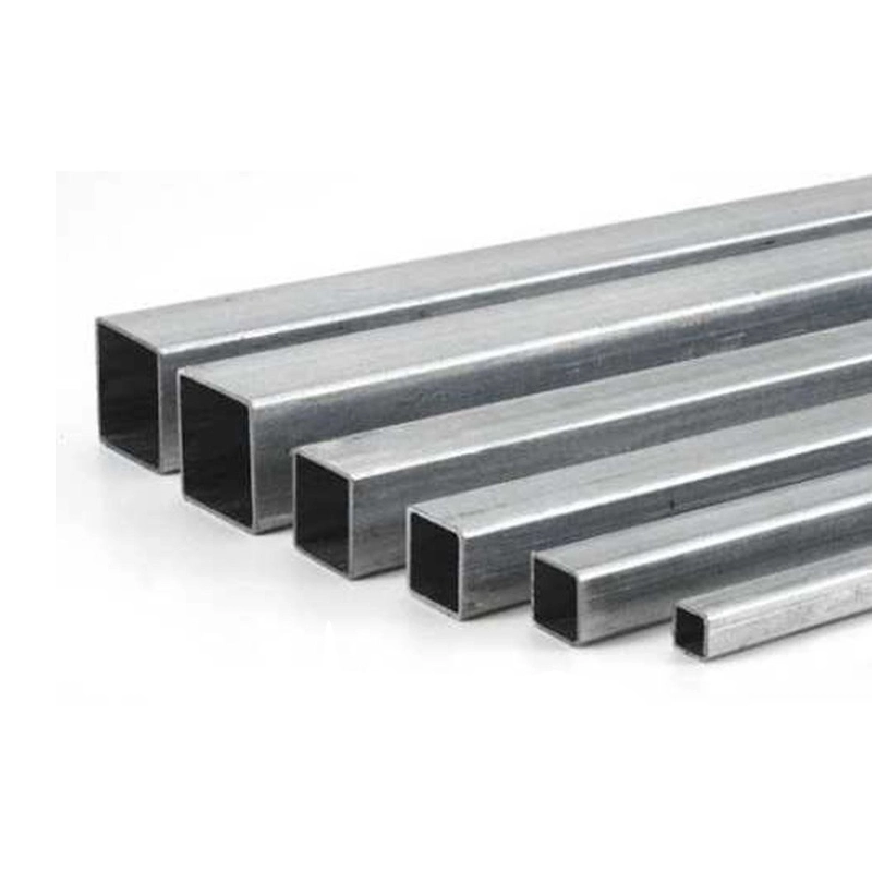 High Frequency Custom Welding 80X80mm Galvanized Pipe 100X50mm ERW Square and Rectangular Steel Pipes