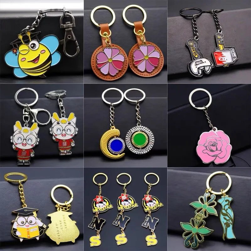 China Wholesale/Supplier Cheap Custom Enamel Plate Fashion Decoration Key Holder Tag Promotional Gift Metal Laser Key Ring Pendant Car Accessories Bottle Opener Keychain