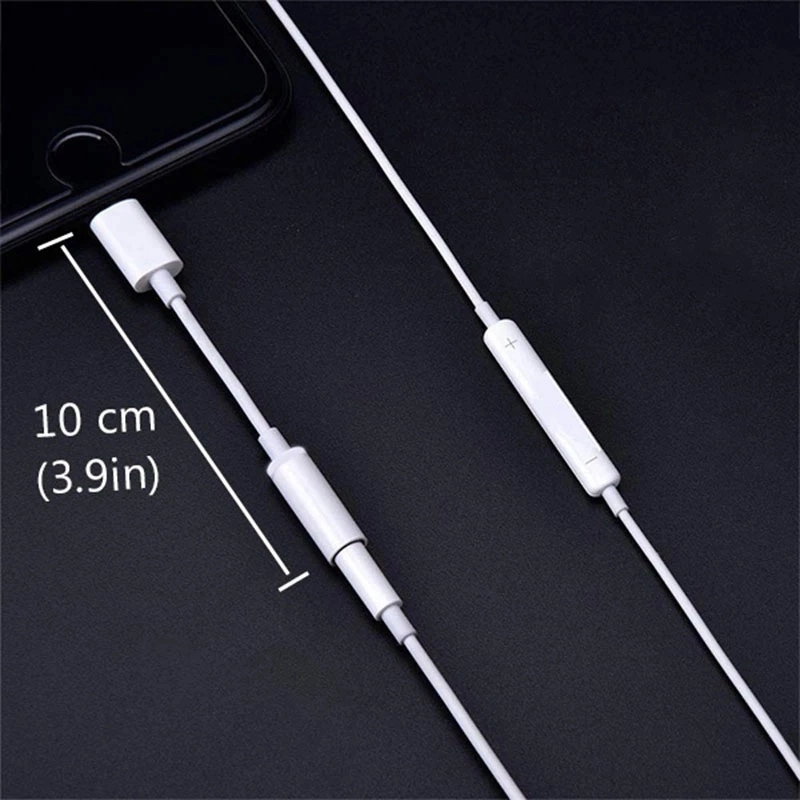 Custom Logo Lighting Headphone Adapter for Phone Aux Audio Cable