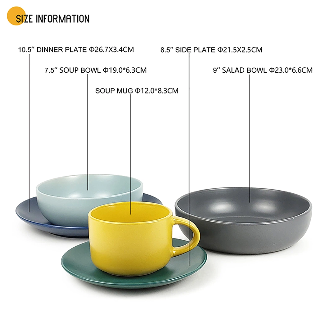 Cutlery Sets Customized Wholesale/Supplier Cheap Price Tableware Ceramic Tableware Sets Plates