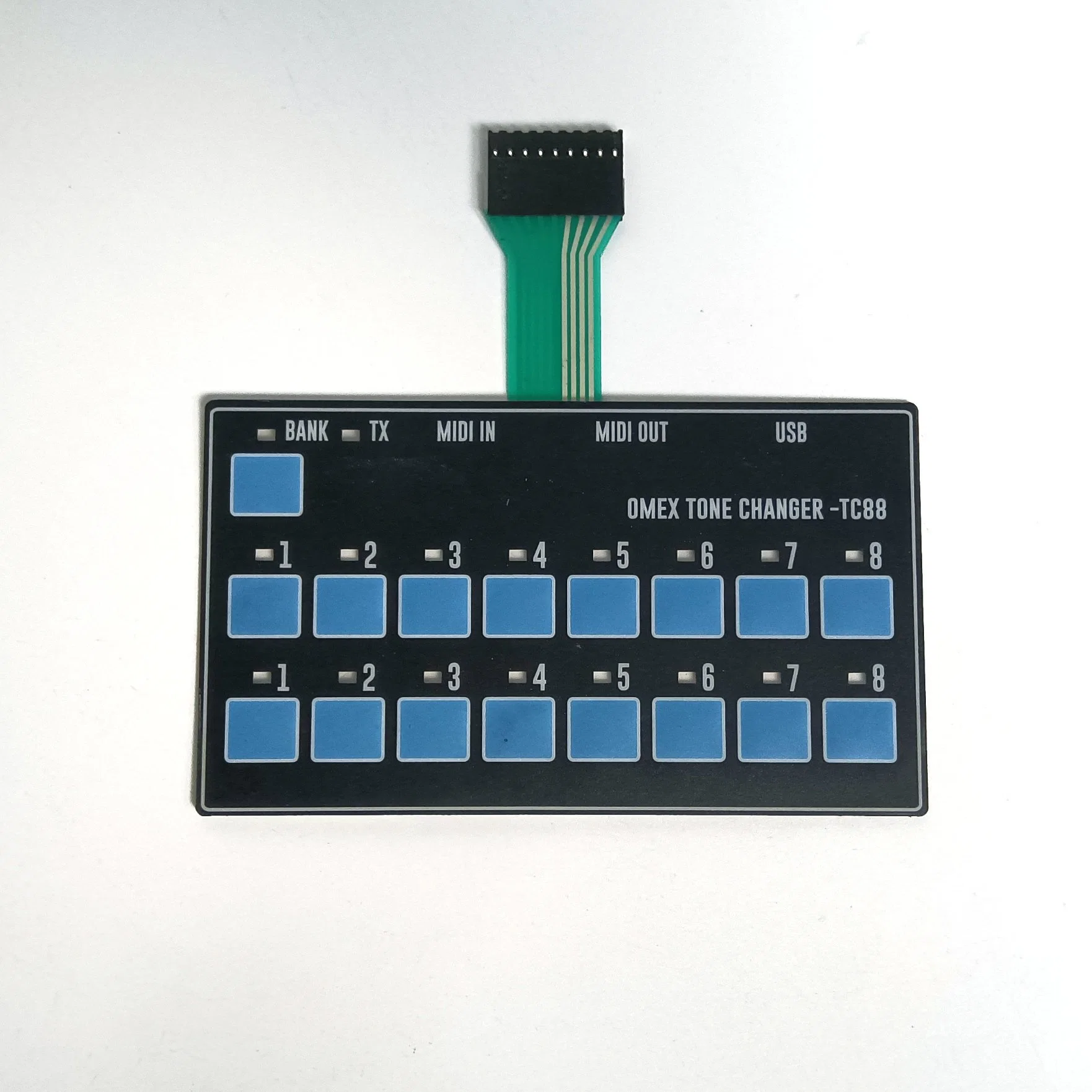 Teclado de membrana a medida tapa de teclado botón de goma de silicona