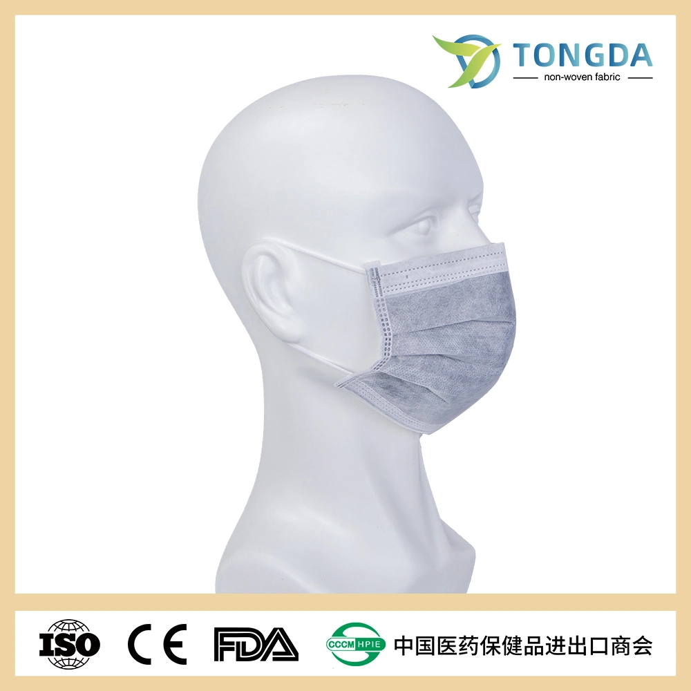 Non Woven Active Carbon Face Mask for Labor Protection 4-Ply Face Mask