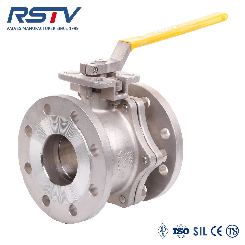 2PC Floating Flange Ball Valve API&ASME&DIN&JIS Stainless Steel CF8m / CF8 / Wcb with ISO 5211 Direct Mounting Pad