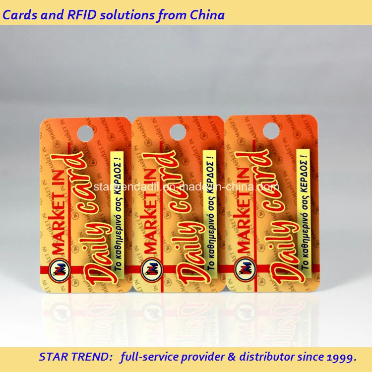 PVC/Pet/Paper Barcode Card Customized Cmyk Printing