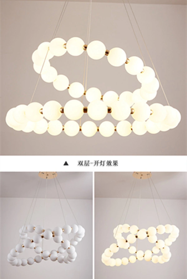 Modern Glass Ball Magic Bean Modo Chandelier Pendant Light Nordic Ceiling Lamp a
