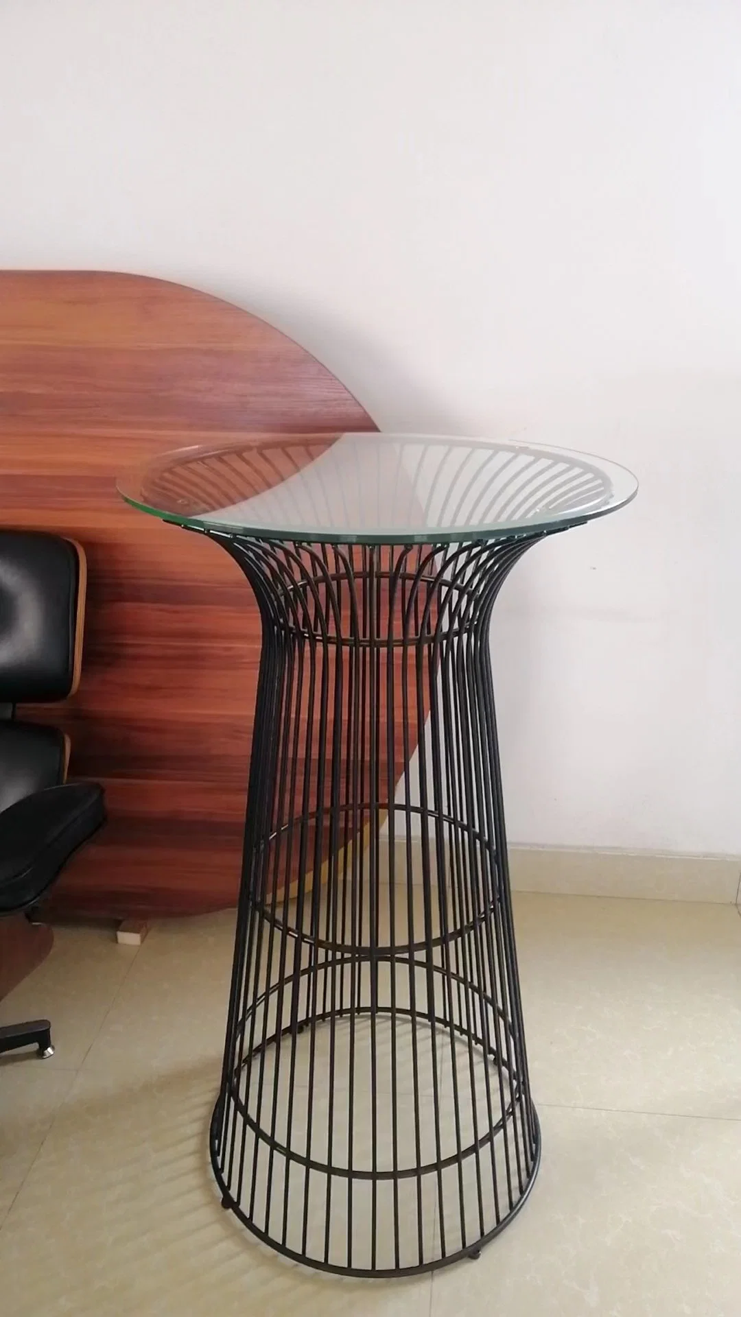 China Furniture Factory of Outdoor Anti UV Painting Wire High Bar Table