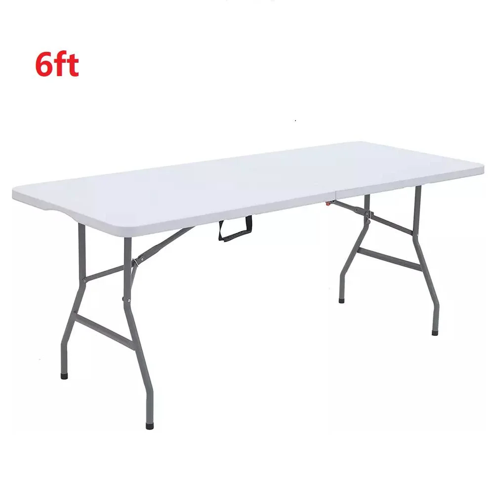 Party Dining Picnic HDPE Foldable 6FT 4FT 5FT 6FT 8FT Outdoor Garden Plastic Folding Tables and Chairs Setting