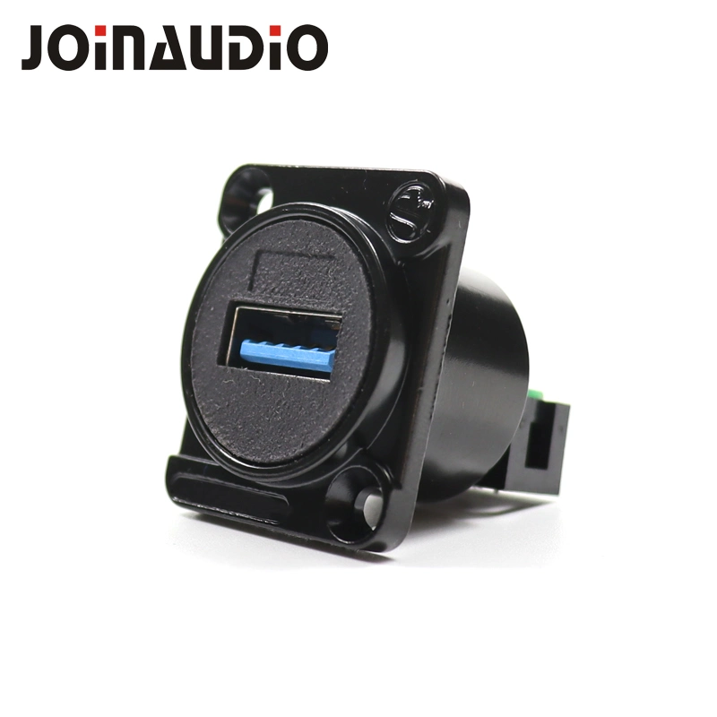 D Type USB3.0 Waterproof Socket for 19 Panel Mount Chassis Connector