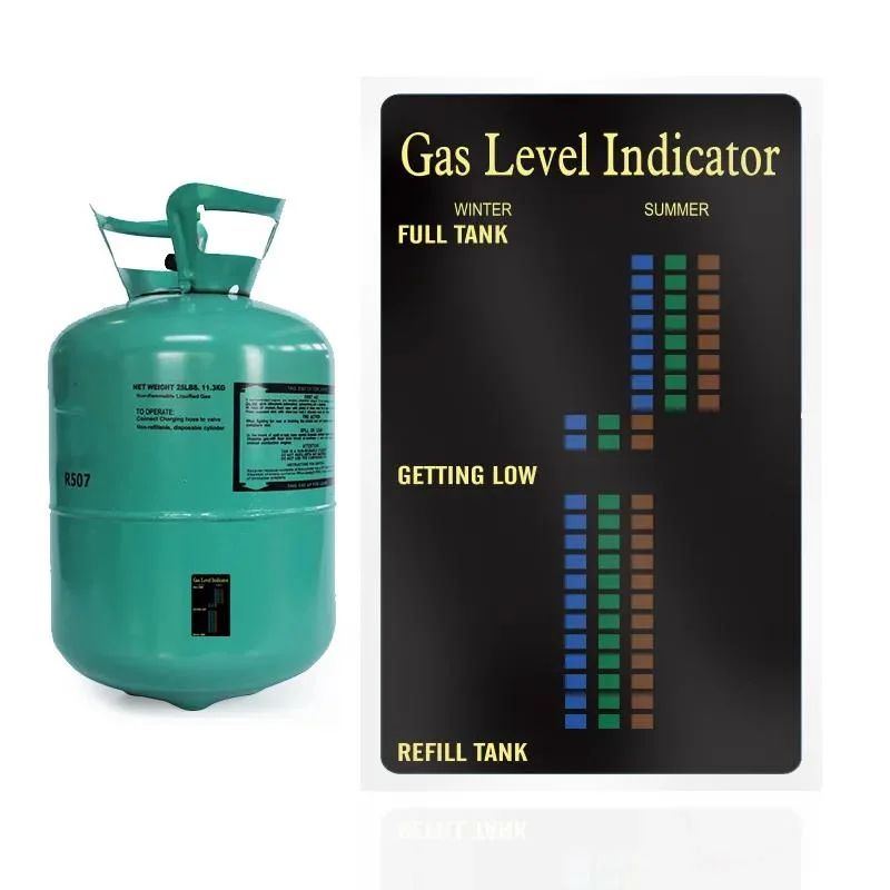 Carte de test du réservoir de gaz indicateur de niveau de gaz thermomètre testeur