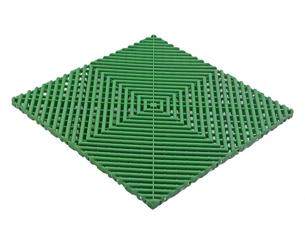 PP Garage Floor Tile 400X400 Square Modula Waterproof Interlocking Flooring for Commercial