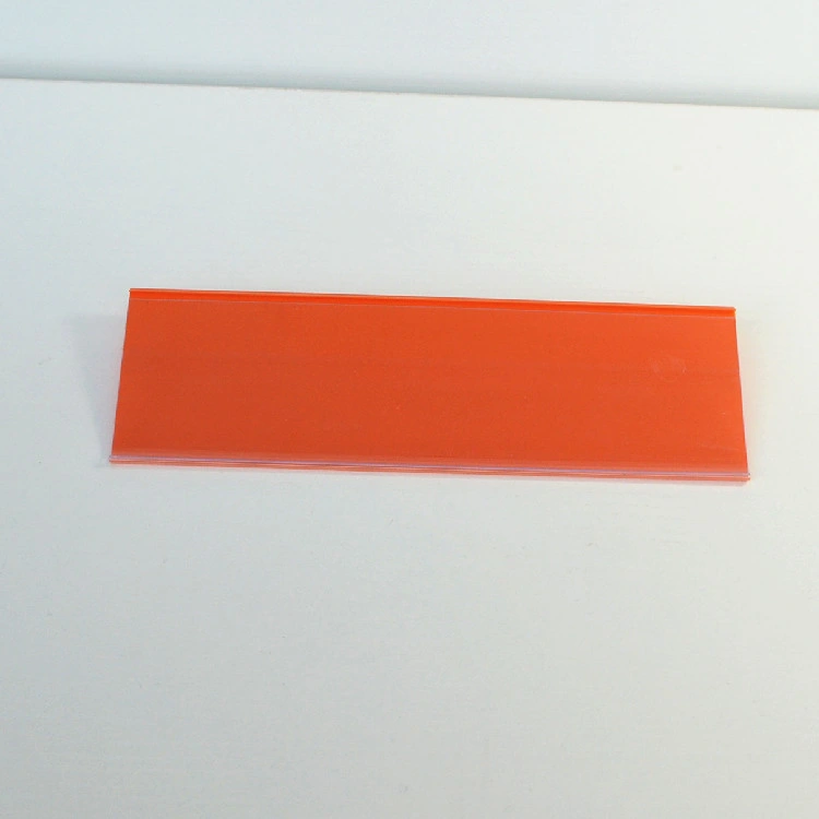 Red or Various Colors of Plastic PVC Label Holder Shelf Talker for Supermarket Display Price