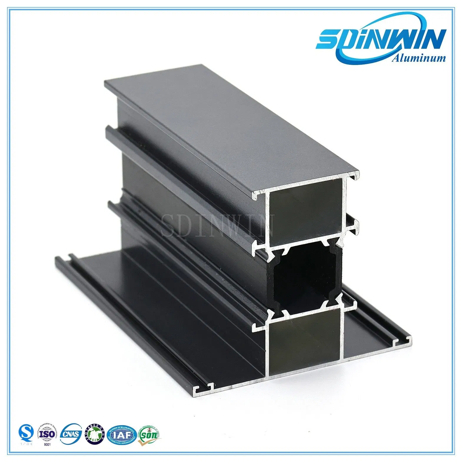 Extruded Industrial Alloy Powder-Coated Aluminium Profile 6063