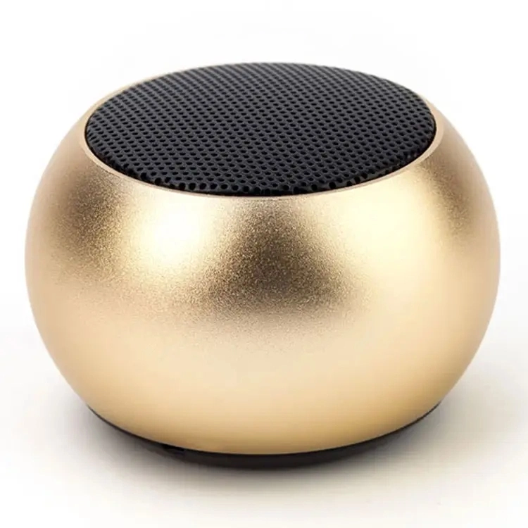 Enceinte sans fil portable pour l'extérieur, mini enceinte en métal en forme de tambour pour soirée en plein air.