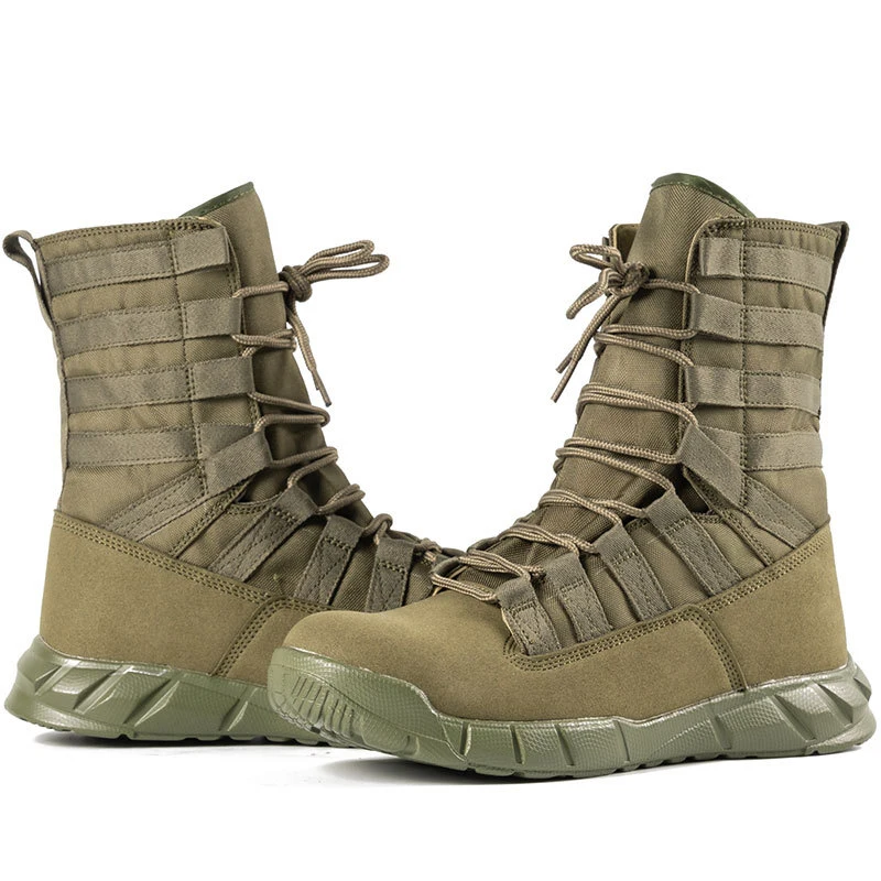 Personalizado Al aire libre deportes botas botas de combate de las Fuerzas Especiales tácticos bajo la parte superior resistente al agua del desierto Zapatos