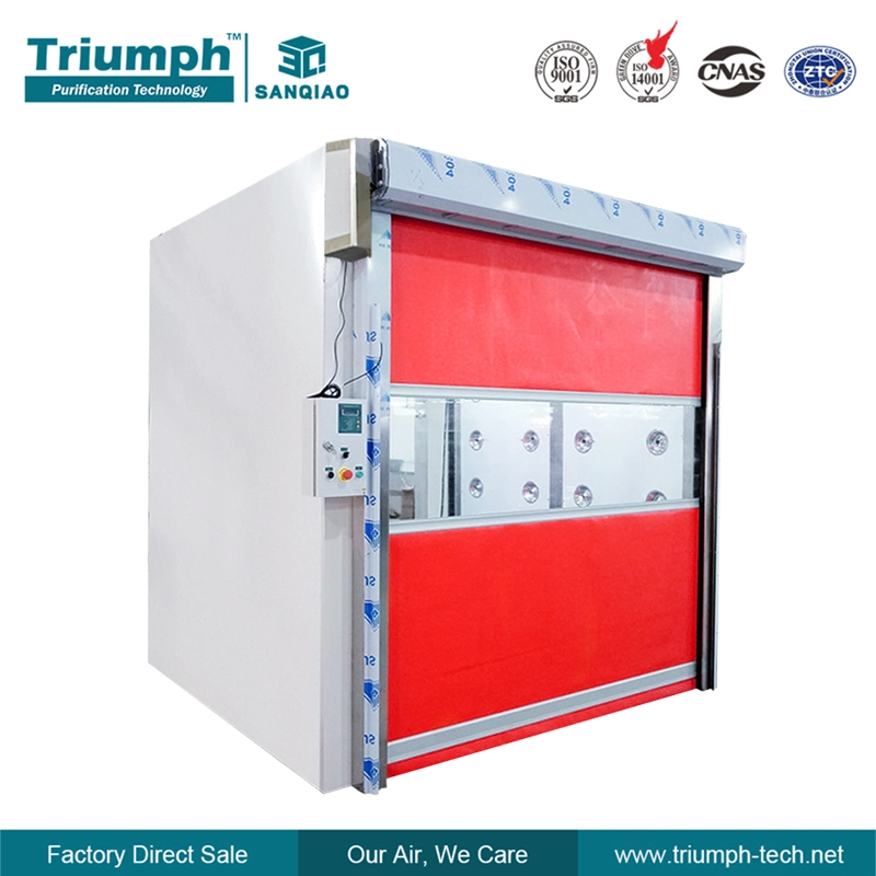 Hot Sale Automatic Cargo Air Shower with Roller Door for Food Factory