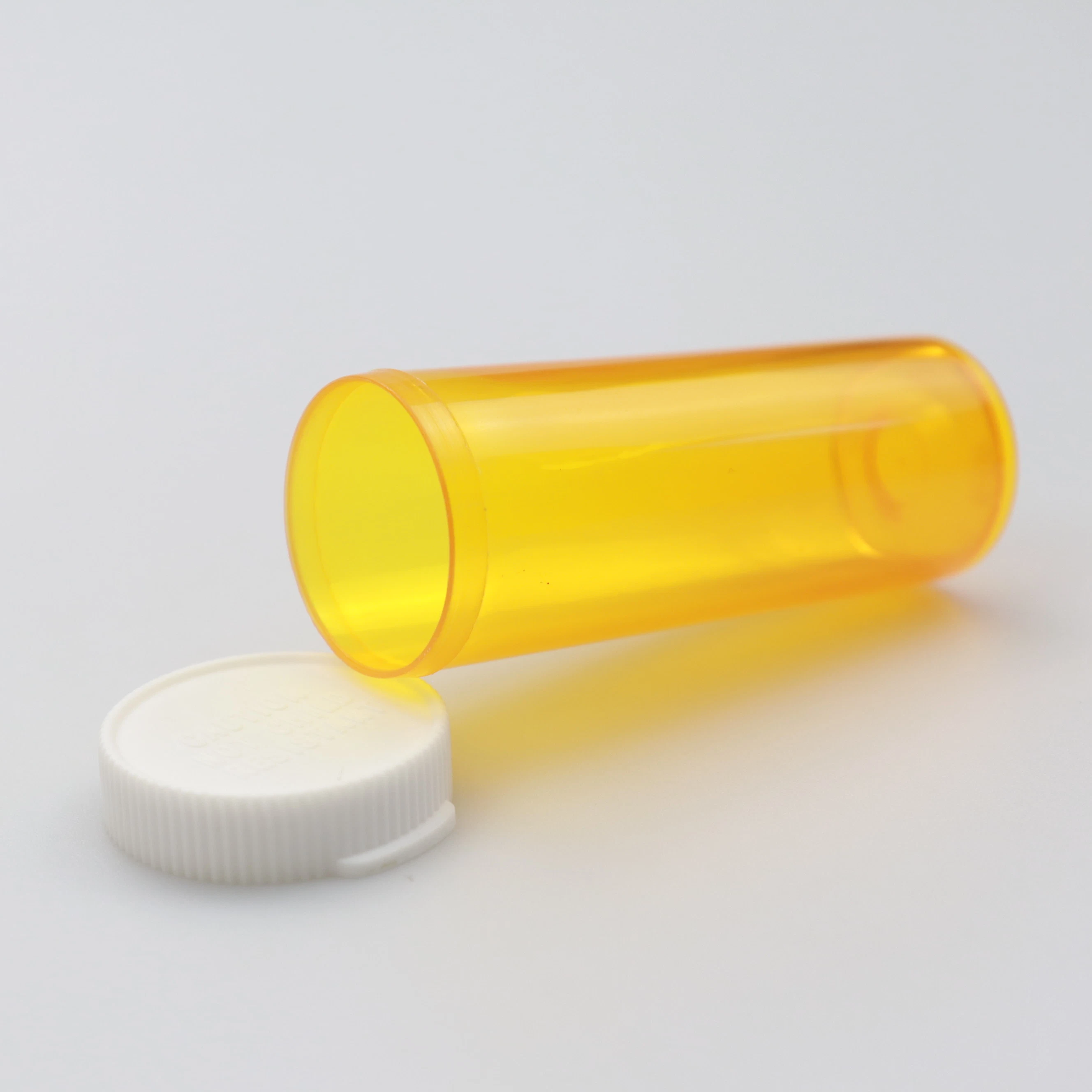 New Product 6/8/13/16/20/30/40/60dr Orange Pill Bottle Pill Tablet Medical Plastic Bottle With Snap Cap