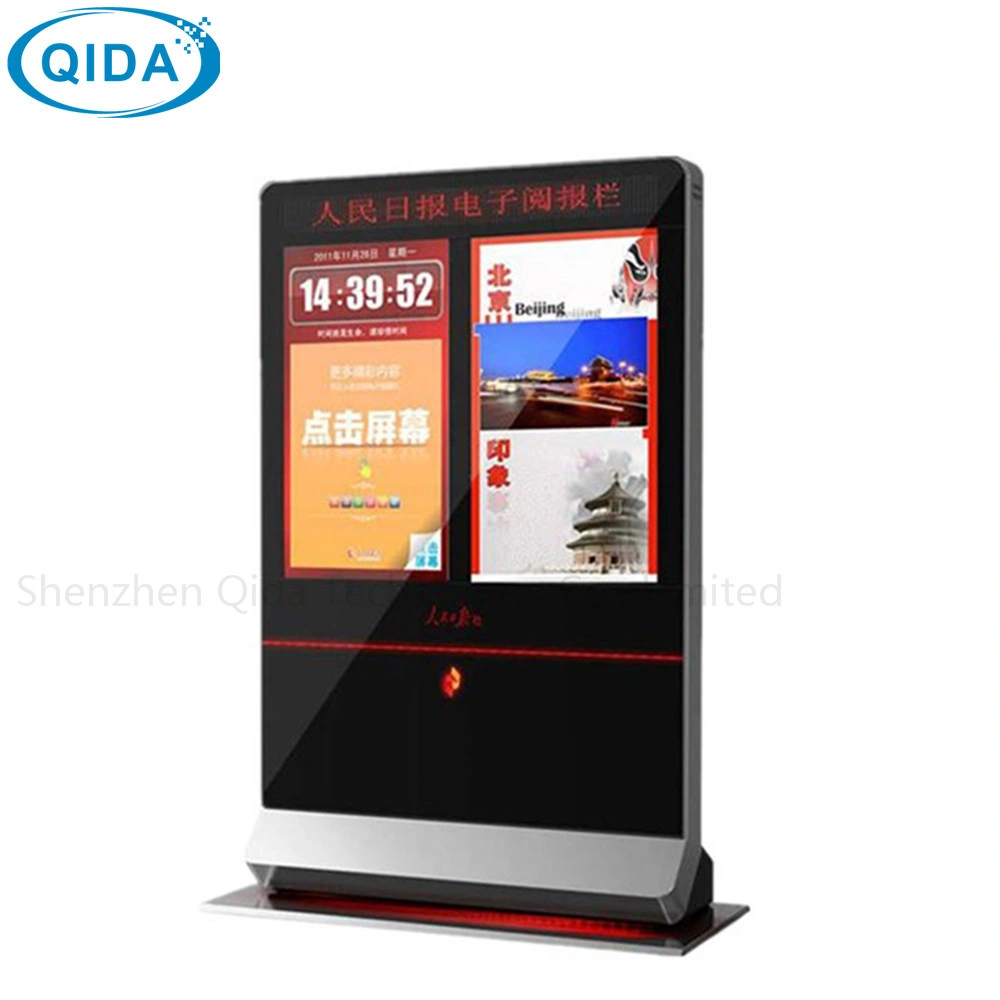 46 Inch Floor Stand LCD Advertising Display with IR Touch and Android System