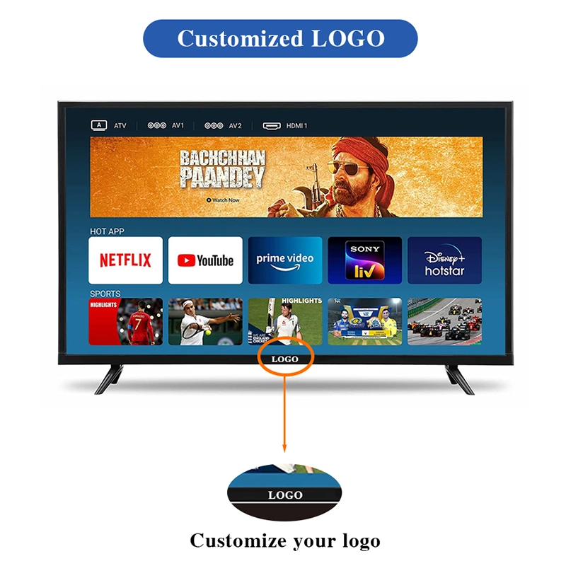 Manufacturer Smart TV Television 24 32 40 43 50 55 65 Inch LED TV with Android WiFi