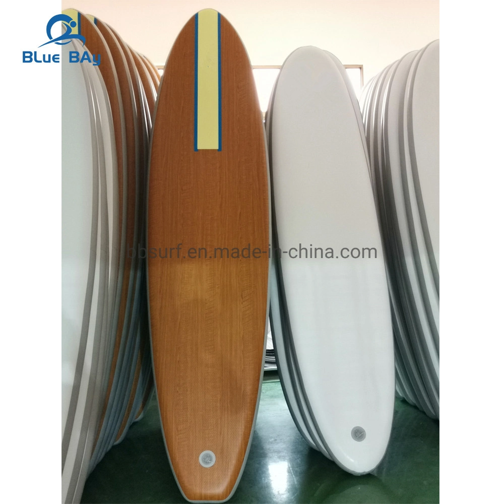 De alto rendimiento al por mayor de 10'8'' de madera inflables Touring paddle board