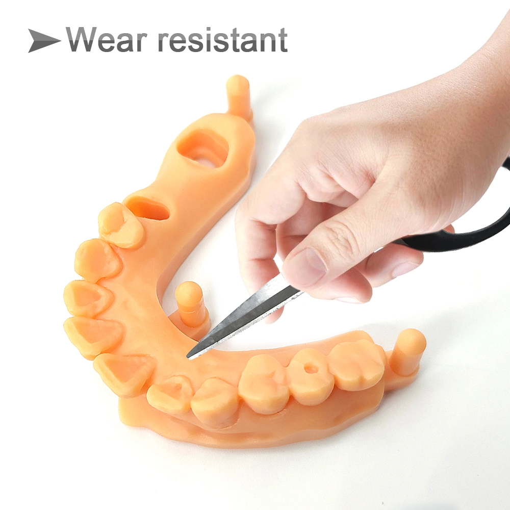 Haute qualité durcissement UV imprimantes 3D de la résine 405nm Modèle de soins dentaires en résine avec rétrécissement inférieur &amp; High Presicion facile de résine de coulée dentaire 1000g