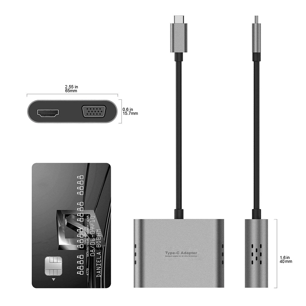 4 in 1 USB C Adapter, USB- C Hub