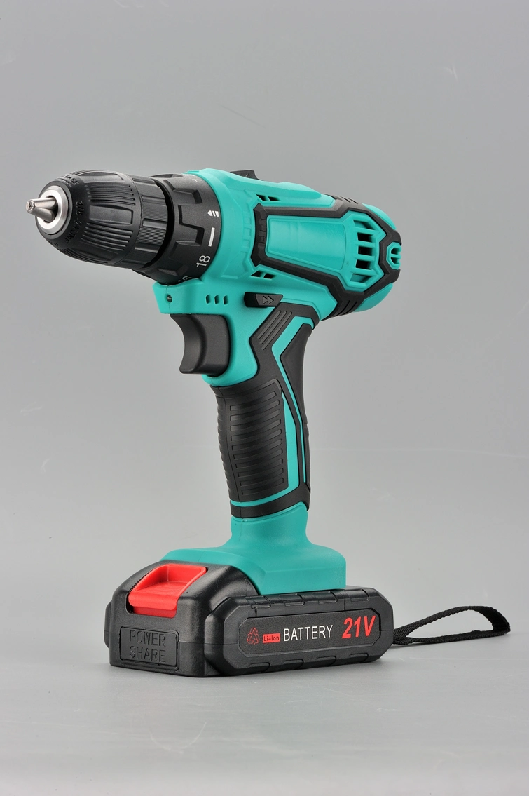2022 Hot Sales Battery Brushless Electric Hand Power Tools Cordless Power Drill with Fast Charger