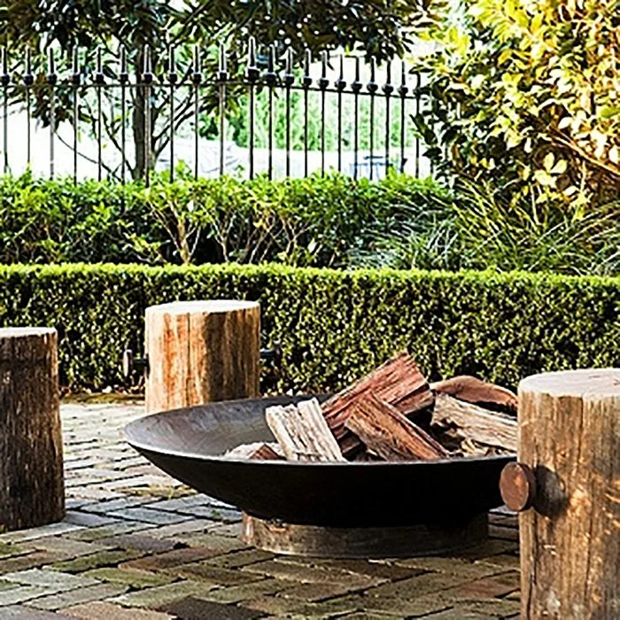 Corten Steel Flat Metal Aquecimento Fire Pit Garden Brazier