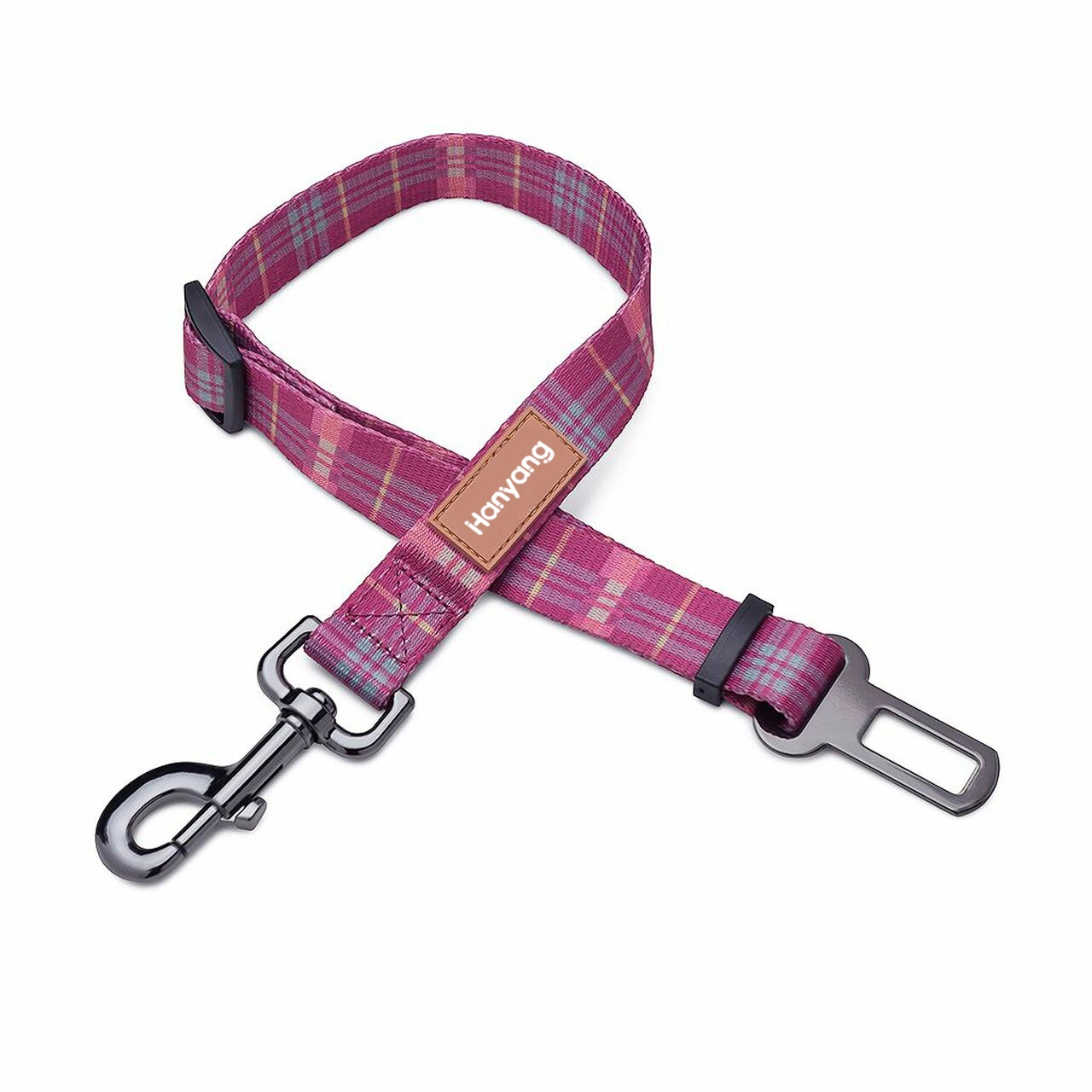 Hanyang 2023 New Design Colorful Pet Safety Leads Custom Adjustable Personalized Pet Car Seat Belt