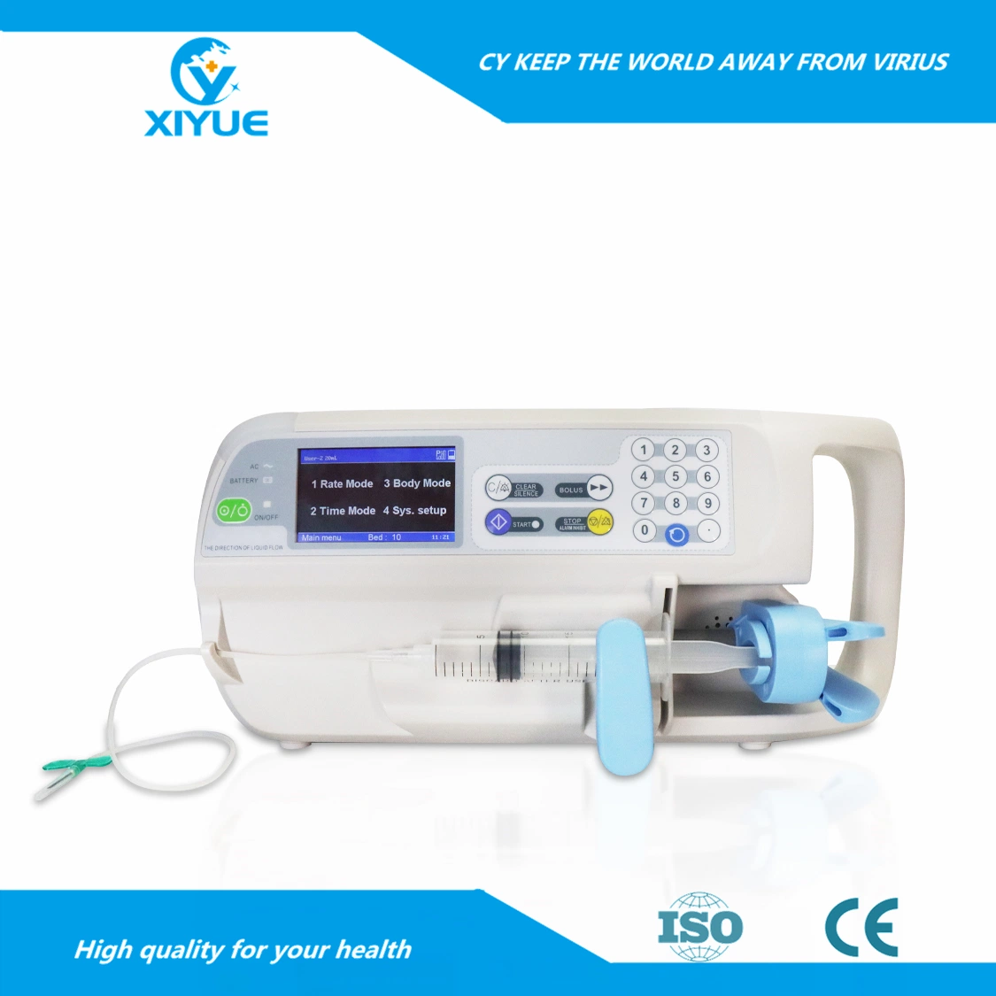 Single Channel Electric Medical Syringe Pump with High Precision Function Infusion Pump