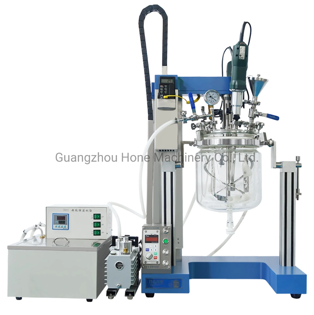 Honemix Single Phase 2L/5L/10L Tabletop Cosmetic Shampoo Patse Cream Lotion Laboratory Vacuum Emulsifying Mixing Homogenizer Machine