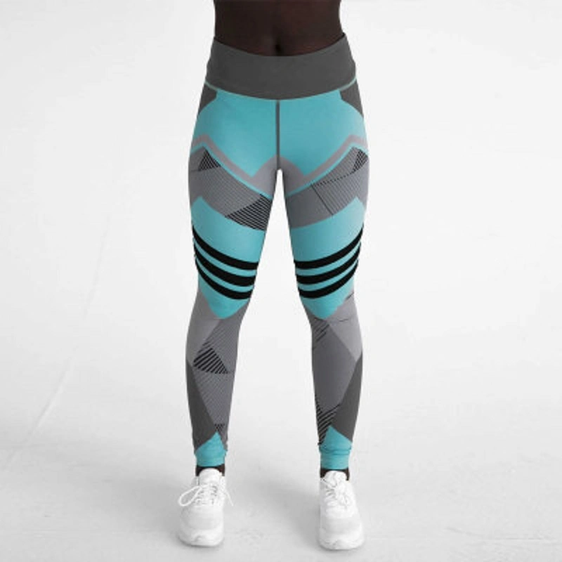 Wabendruck Hose Jogginghose Bleistift Leggings Damen 3D gedruckt Hoher Bund Wyz13349