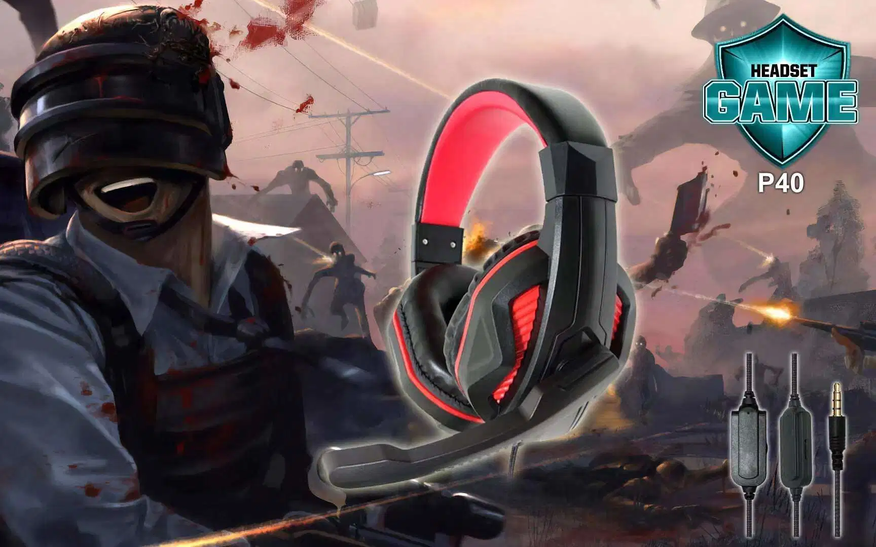 Casque filaire personnalisé pour la surveillance de la musique et les jeux sur ordinateur