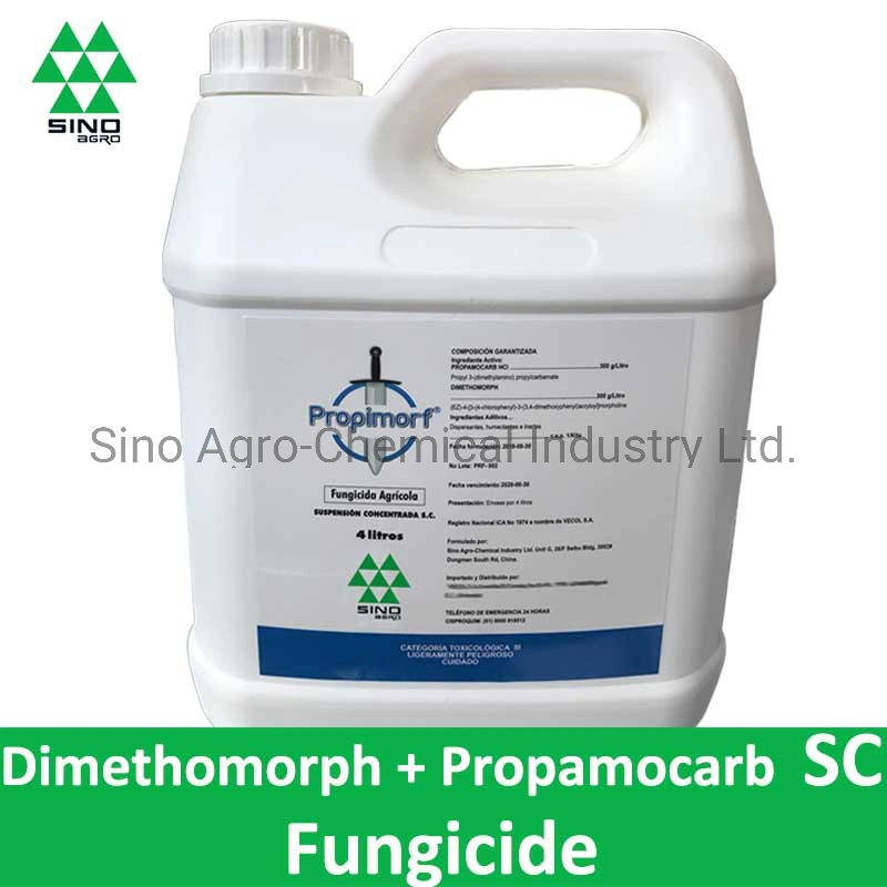 Dimethomorph + Propamocarb Fungicide Pesticide (250g/l + 250g/l SC, 300g/l + 300g/l SC)