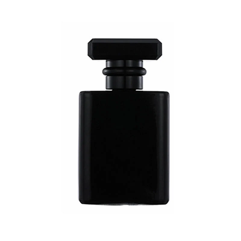 High End Luxury Square 30ml 50ml Black Clear Empty Beautiful Perfume Spray Bottle Package