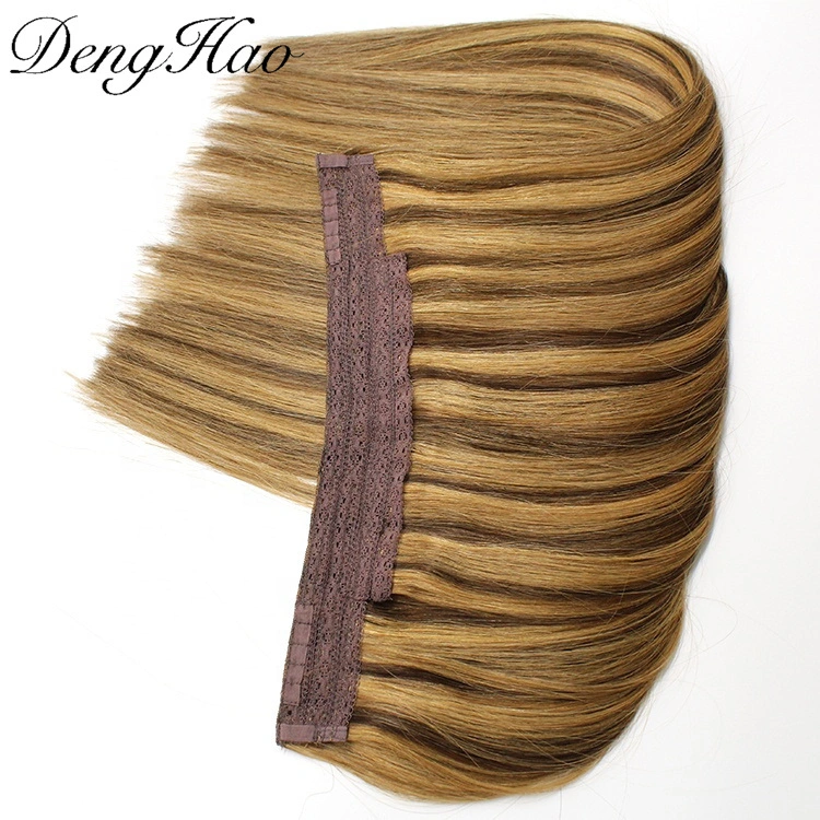 Brazilian Double Drawn 100% Remy Human Hair Halo in Hair Extension