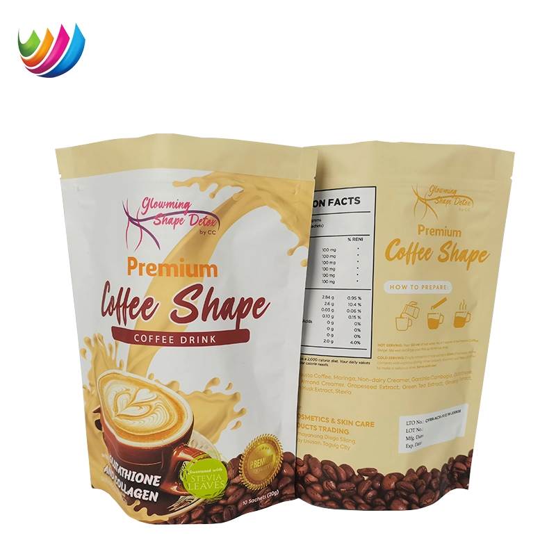 Customied Printing Coffee Drink Food Coffee Bag Stand up Packaging