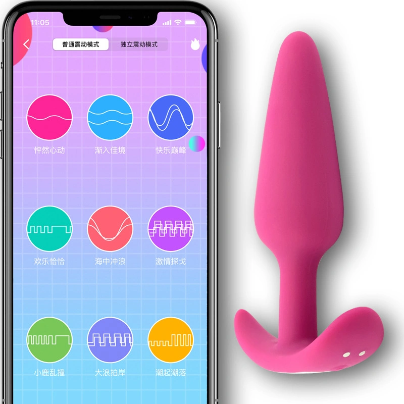 Smart app Wireless Remote Control اهتزاز ذكر Prostate Massage Music السيطرة على منتج الجنس الذي يحتوي على أنال بوت لألعاب جنسية البالغين