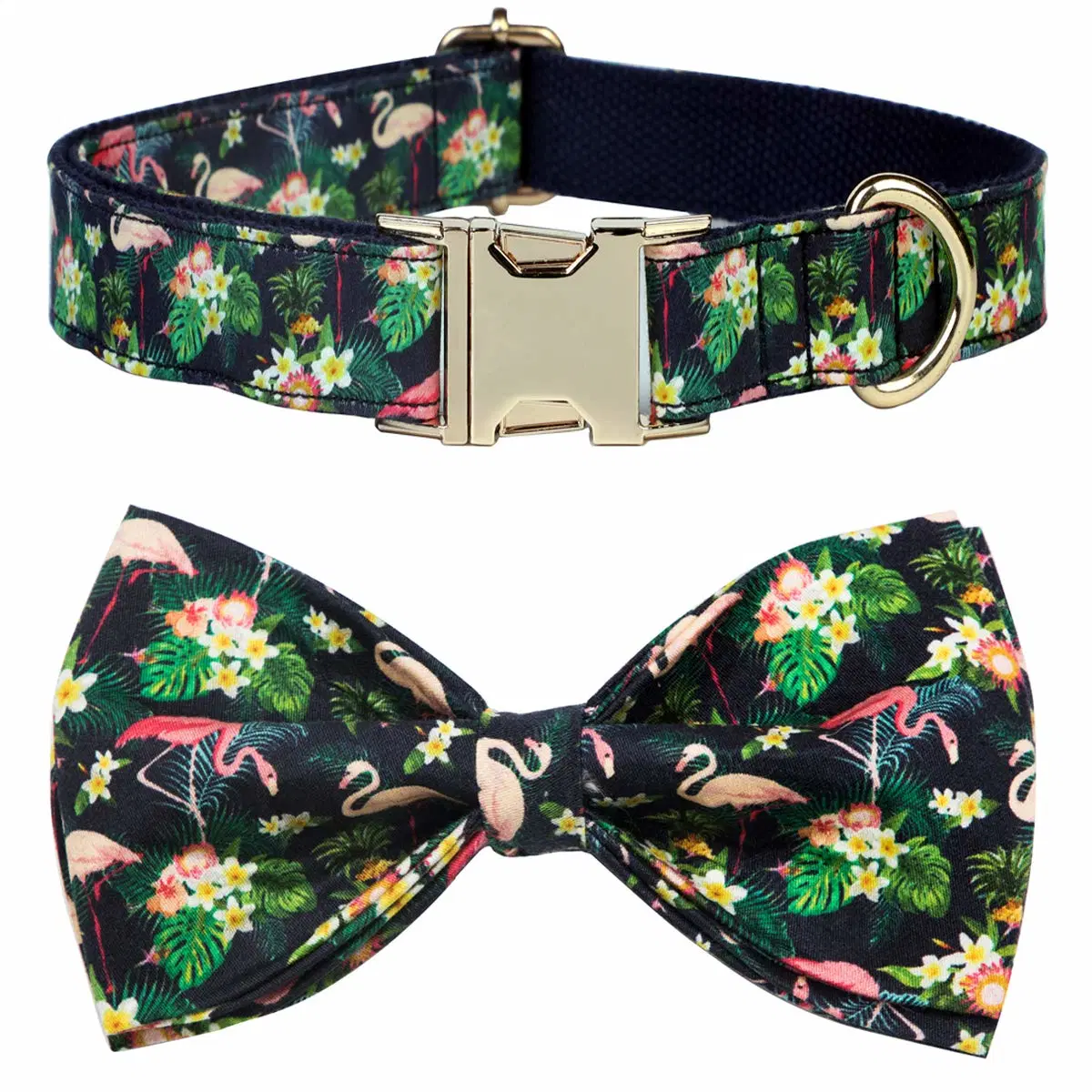 Stylish Custom Print Detachable Bow Tie Cat and Dog Collar