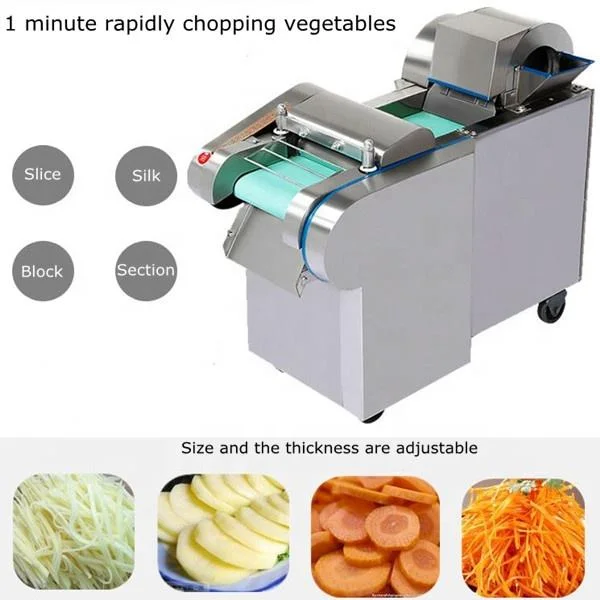 Commercial Electric Onion Potato Carrot Slicing and Cutting Machine